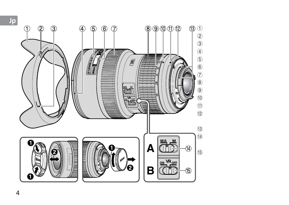 Nikon 16-35mm-f-4G-AF-S-VR-Zoom-Nikkor User Manual | Page 4 / 152