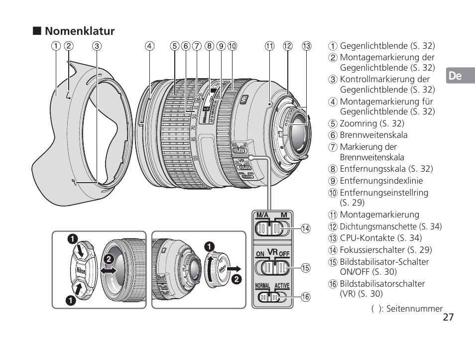 Nikon 24-120mm-f-4G-ED-AF-S-VR-Zoom-Nikkor User Manual | Page 27 / 164