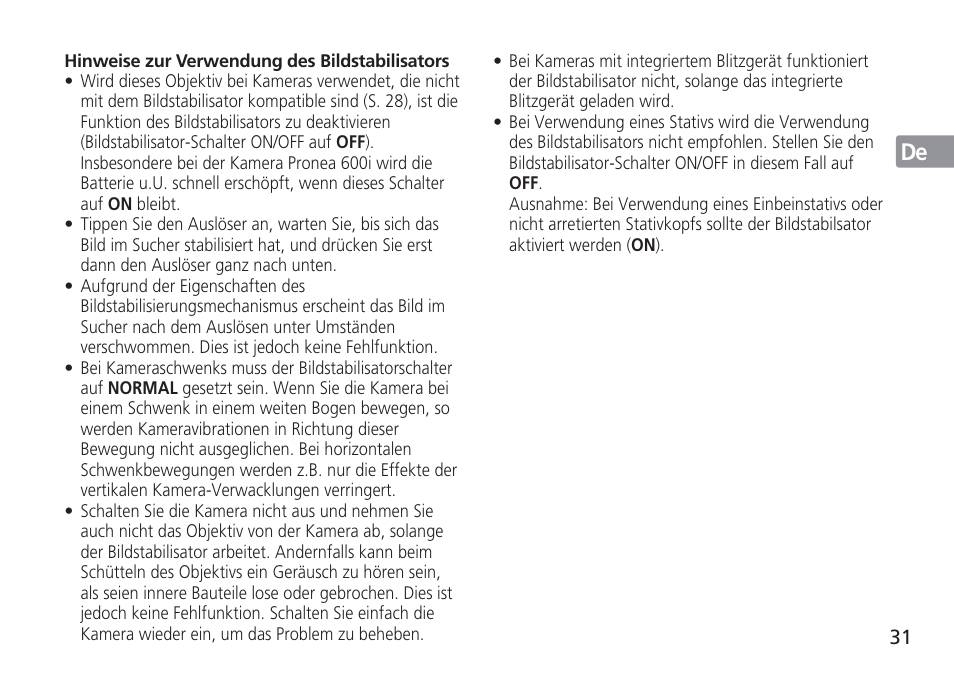 Nikon 24-120mm-f-4G-ED-AF-S-VR-Zoom-Nikkor User Manual | Page 31 / 164