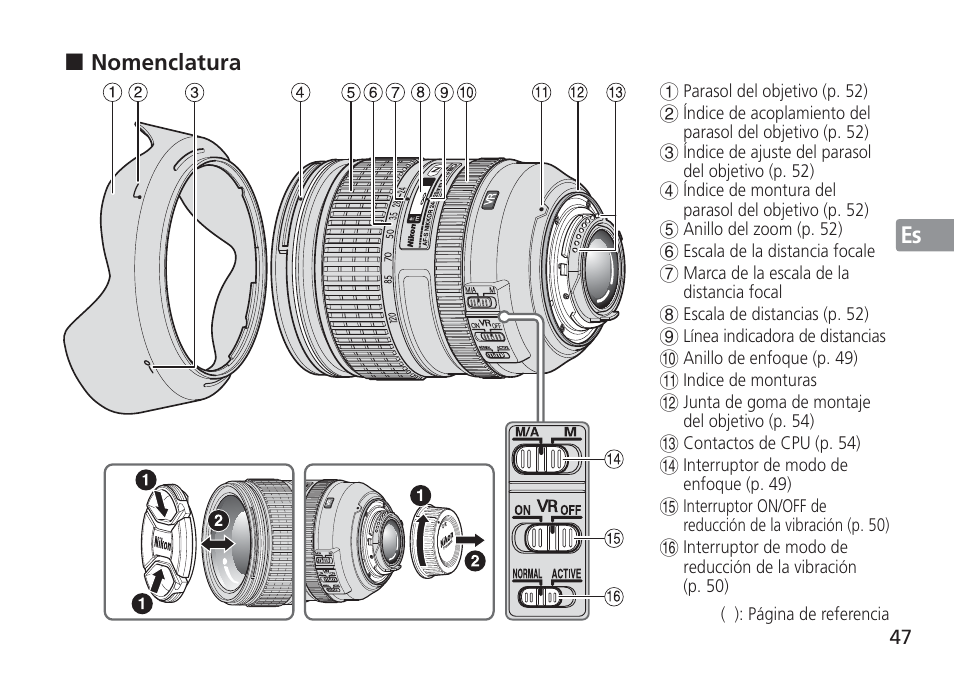 Nikon 24-120mm-f-4G-ED-AF-S-VR-Zoom-Nikkor User Manual | Page 47 / 164