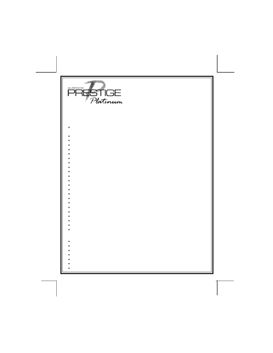 Modelo aps 150 | Audiovox Prestige Platinum APS-150 User Manual | Page 15 / 21