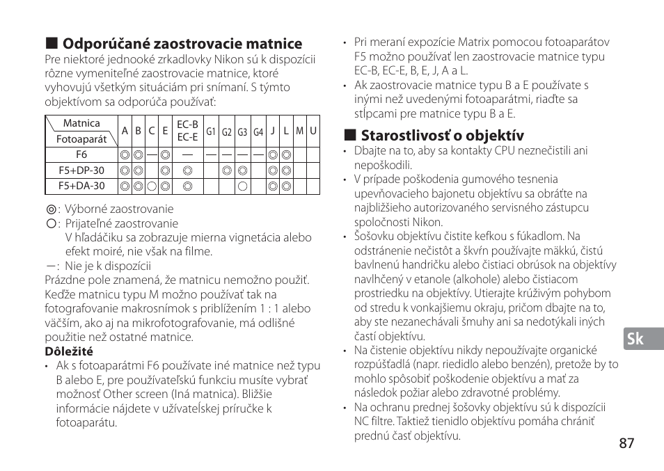 Nikon 24mm-f-14G-ED-AF-S-Nikkor User Manual | Page 87 / 116