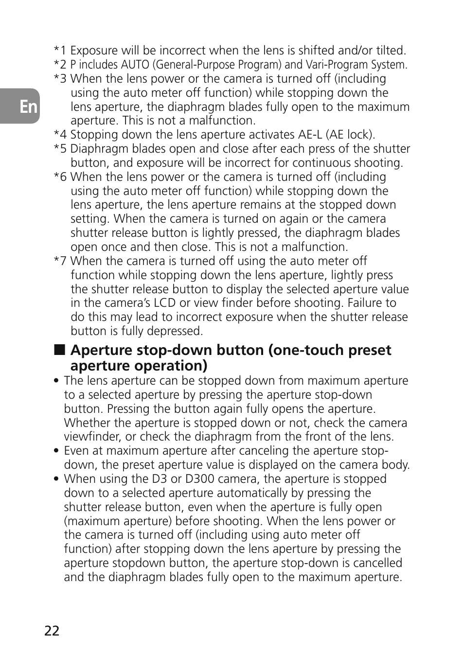 Nikon 45mm-f-28D-ED-PC-E-Nikkor User Manual | Page 22 / 252