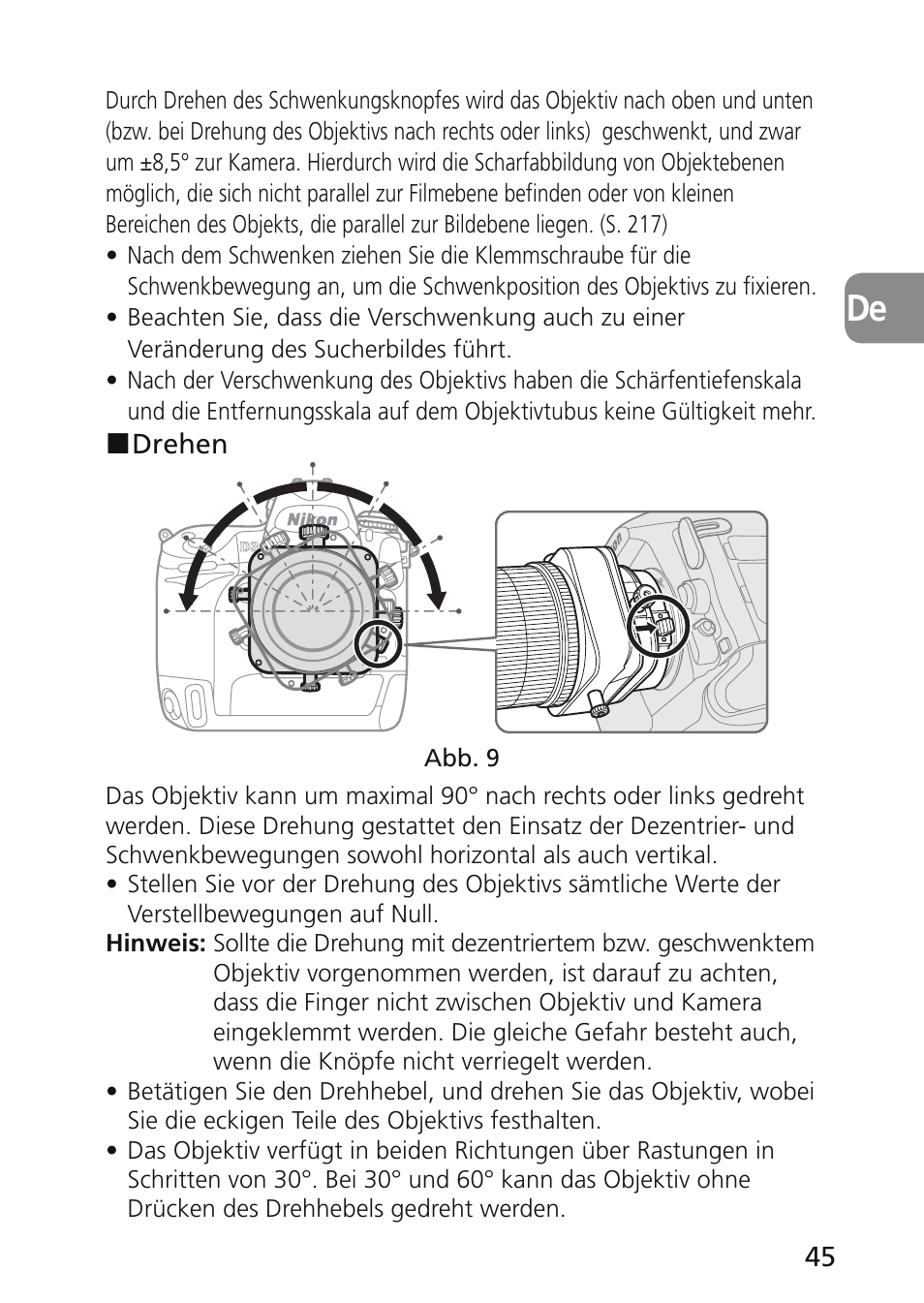 Nikon 45mm-f-28D-ED-PC-E-Nikkor User Manual | Page 45 / 252