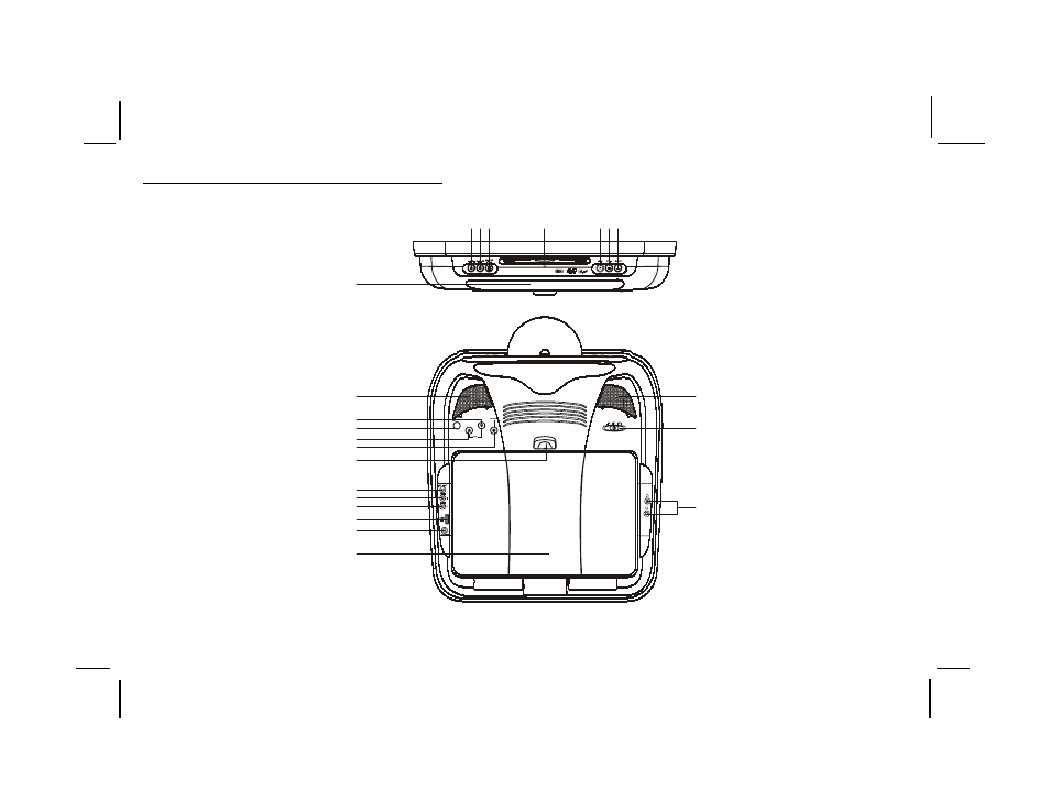 Controls and indicators diagram | Audiovox VOD1221 User Manual | Page 4 / 38