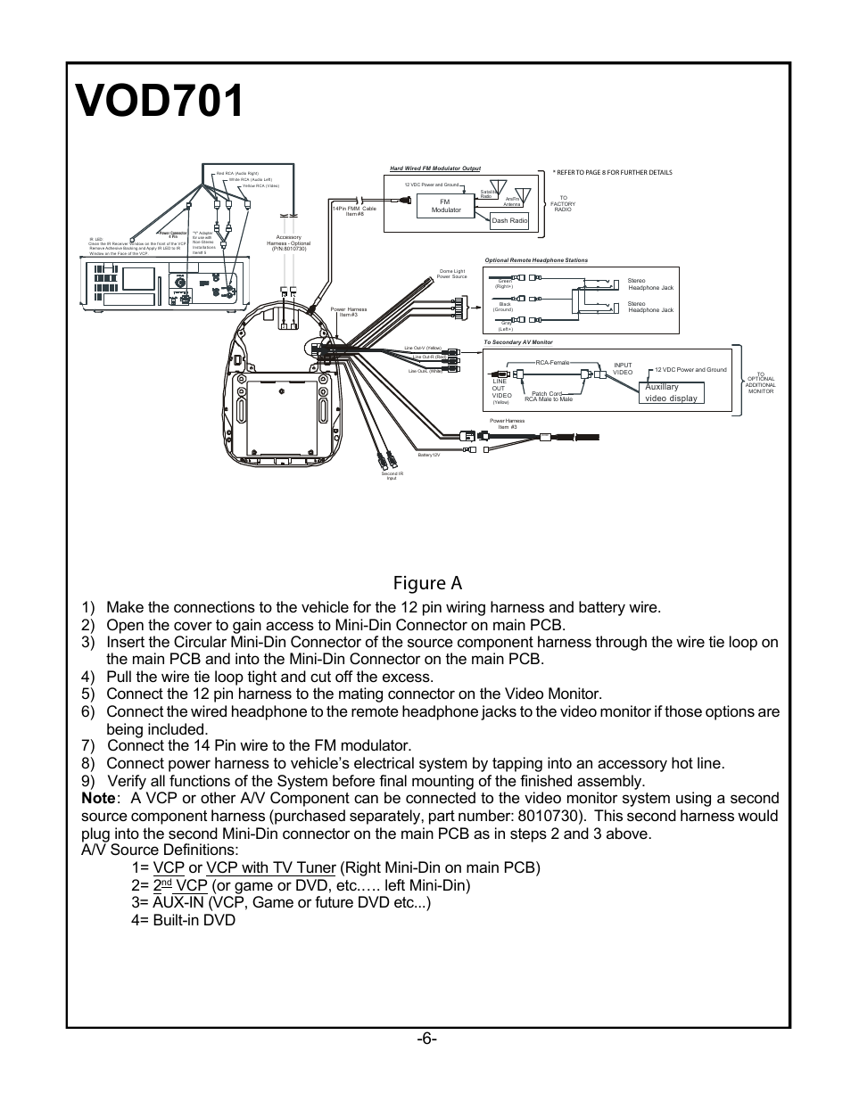 Vod701, Figure a | Audiovox VOD701 User Manual | Page 8 / 13