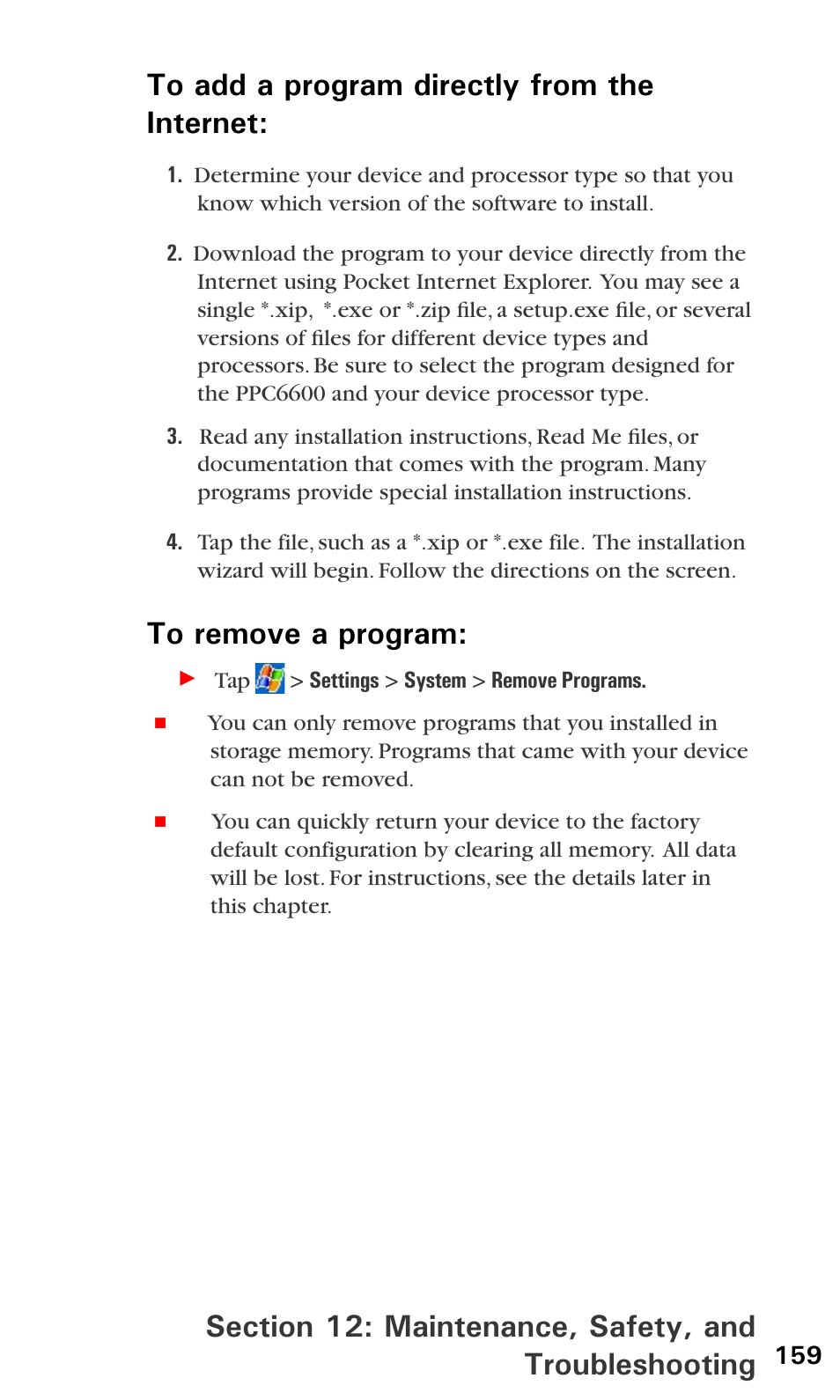 Audiovox PPC6600 User Manual | Page 164 / 195