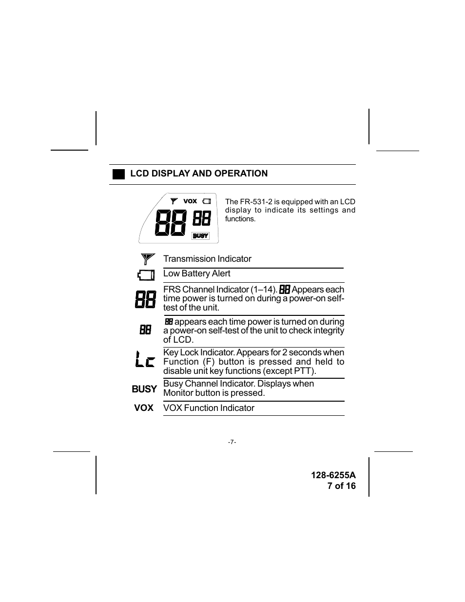 Audiovox FR-531-2 User Manual | Page 7 / 16
