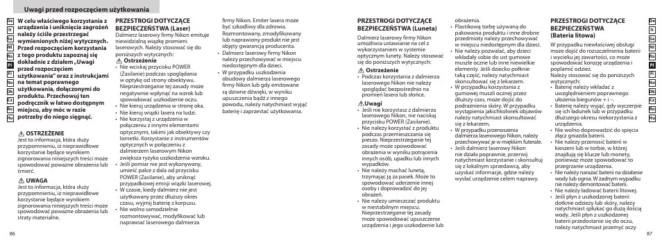 Nikon PROSTAFF User Manual | Page 44 / 99