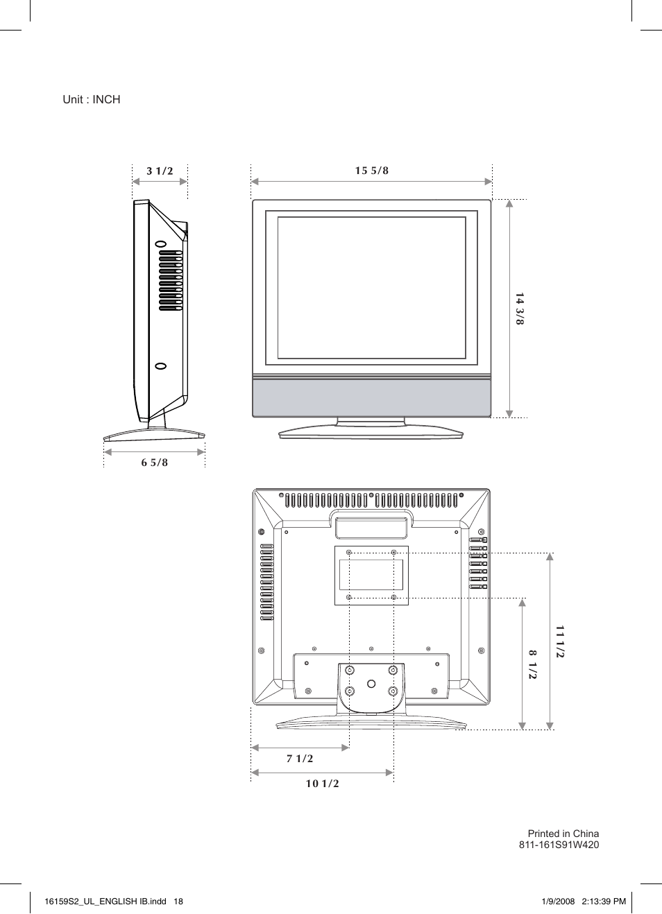 Audiovox FPE1508 User Manual | Page 19 / 19