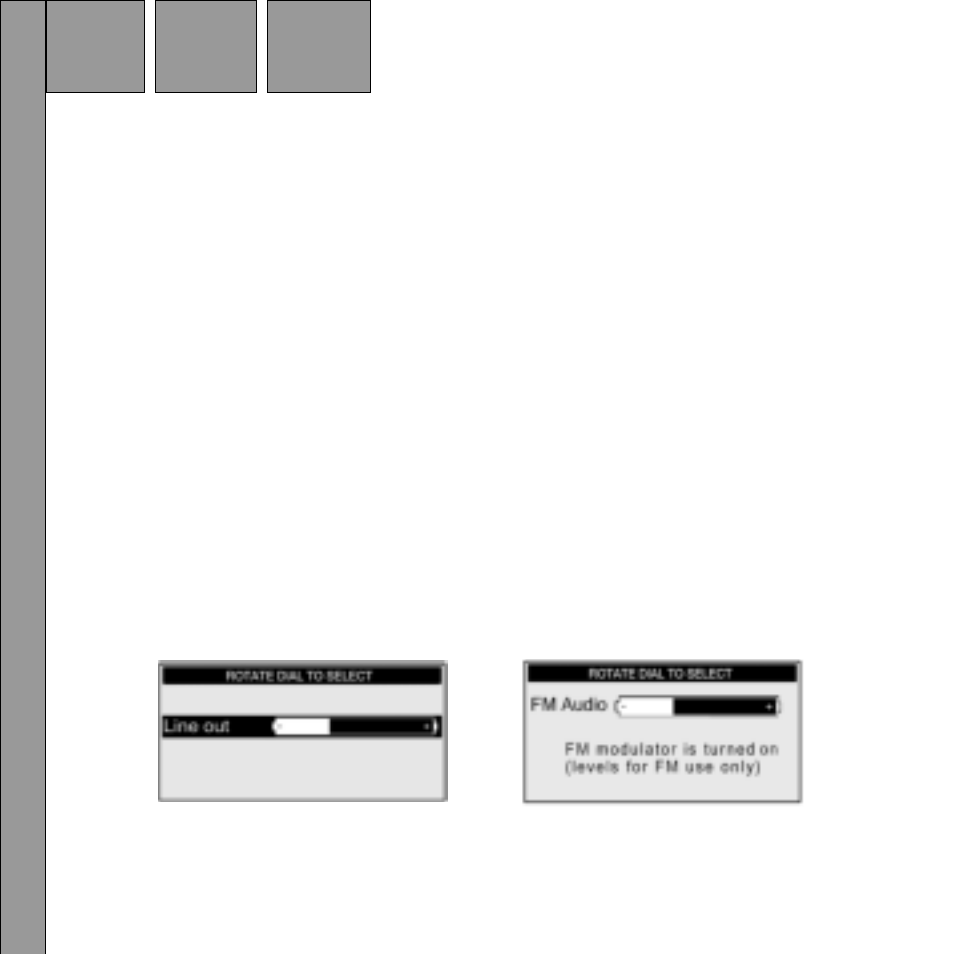 Audio level | Audiovox Satellite Radio Receiver User Manual | Page 24 / 64