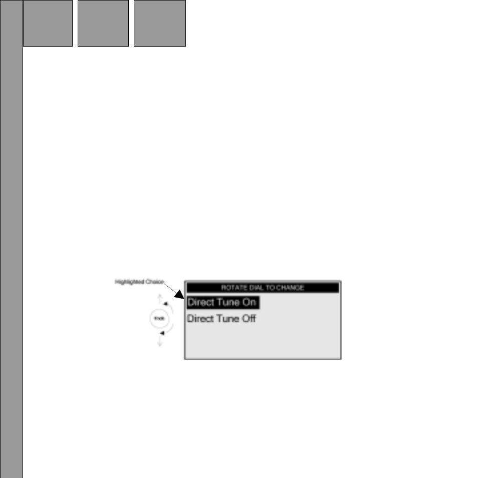 Direct tune | Audiovox Satellite Radio Receiver User Manual | Page 26 / 64