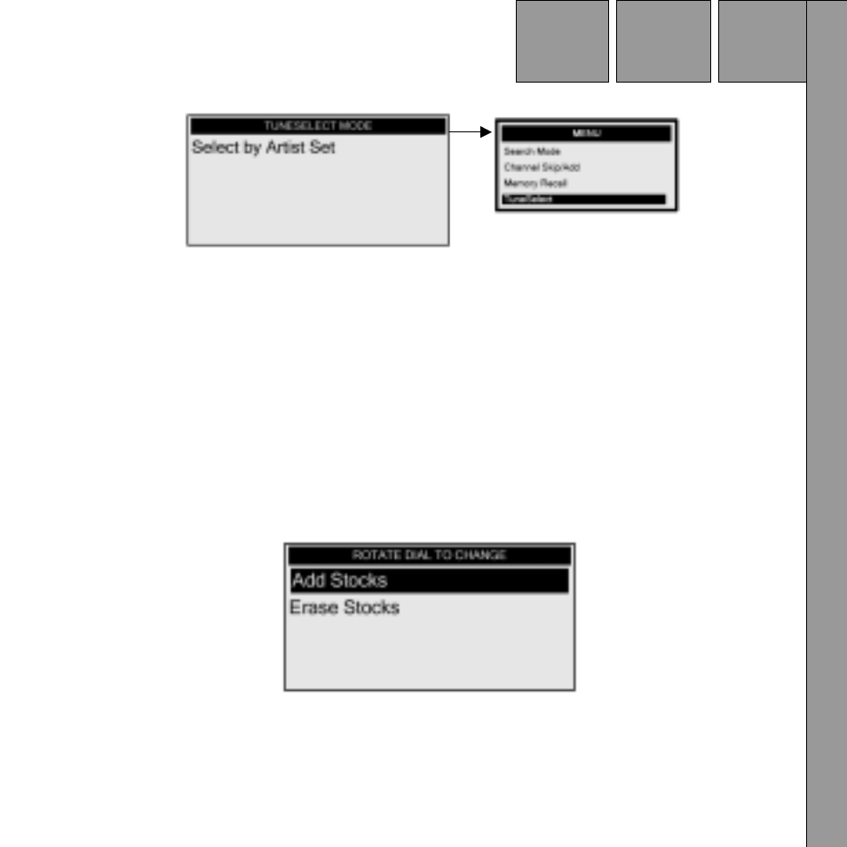 Stock ticker | Audiovox Satellite Radio Receiver User Manual | Page 33 / 64