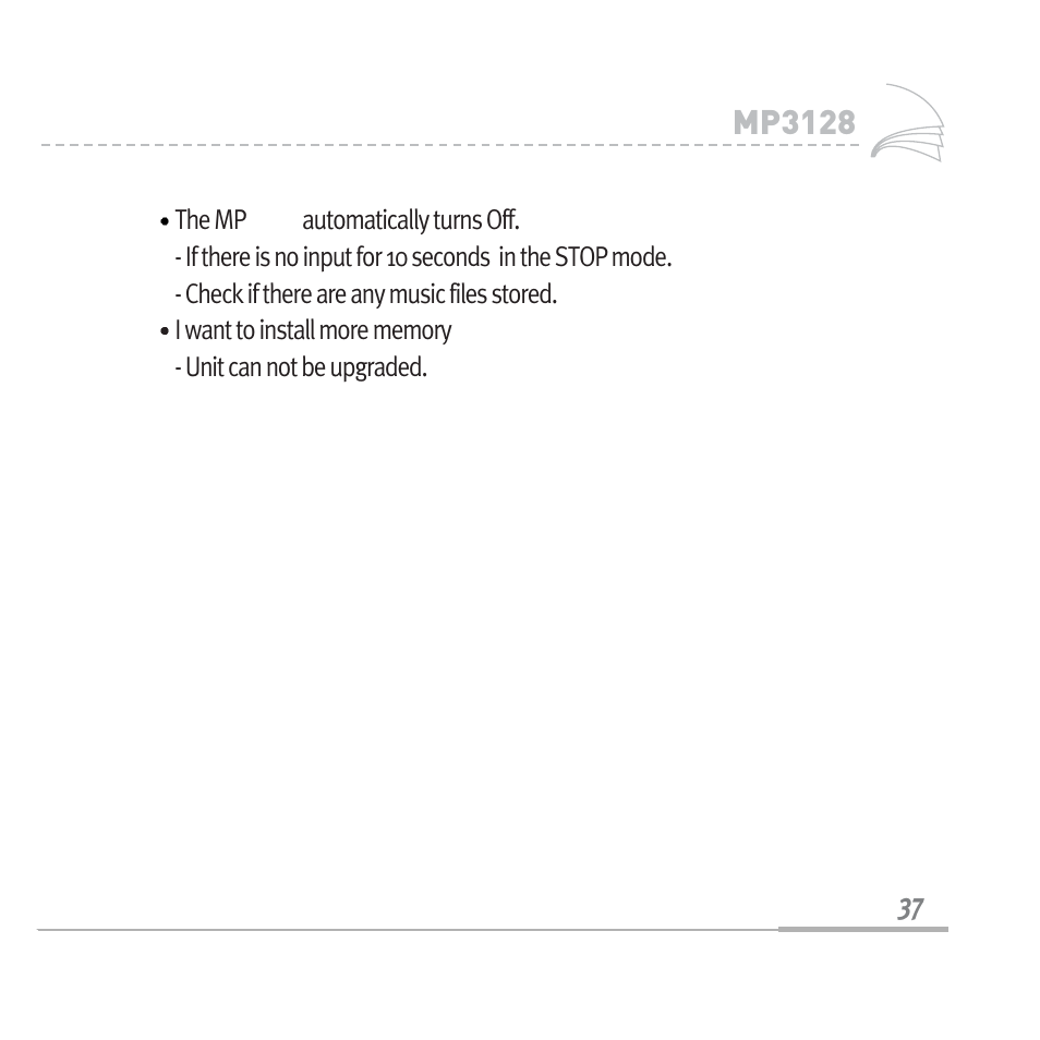 Audiovox MP3128 User Manual | Page 40 / 44