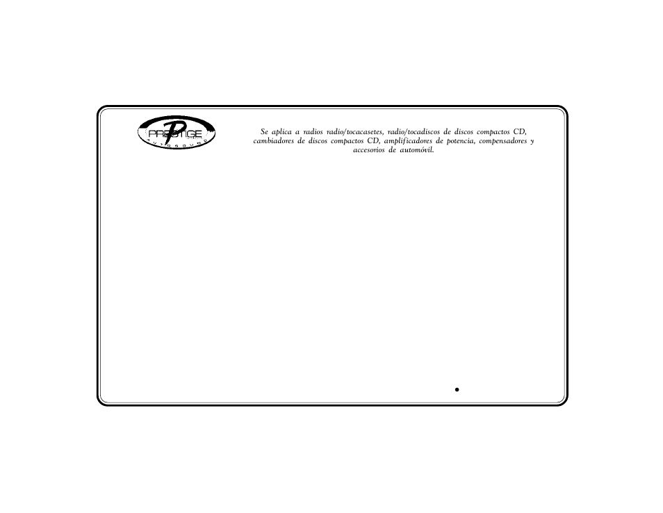 Garantía limitada de 12/24 meses | Audiovox Prestige P-98 User Manual | Page 34 / 35