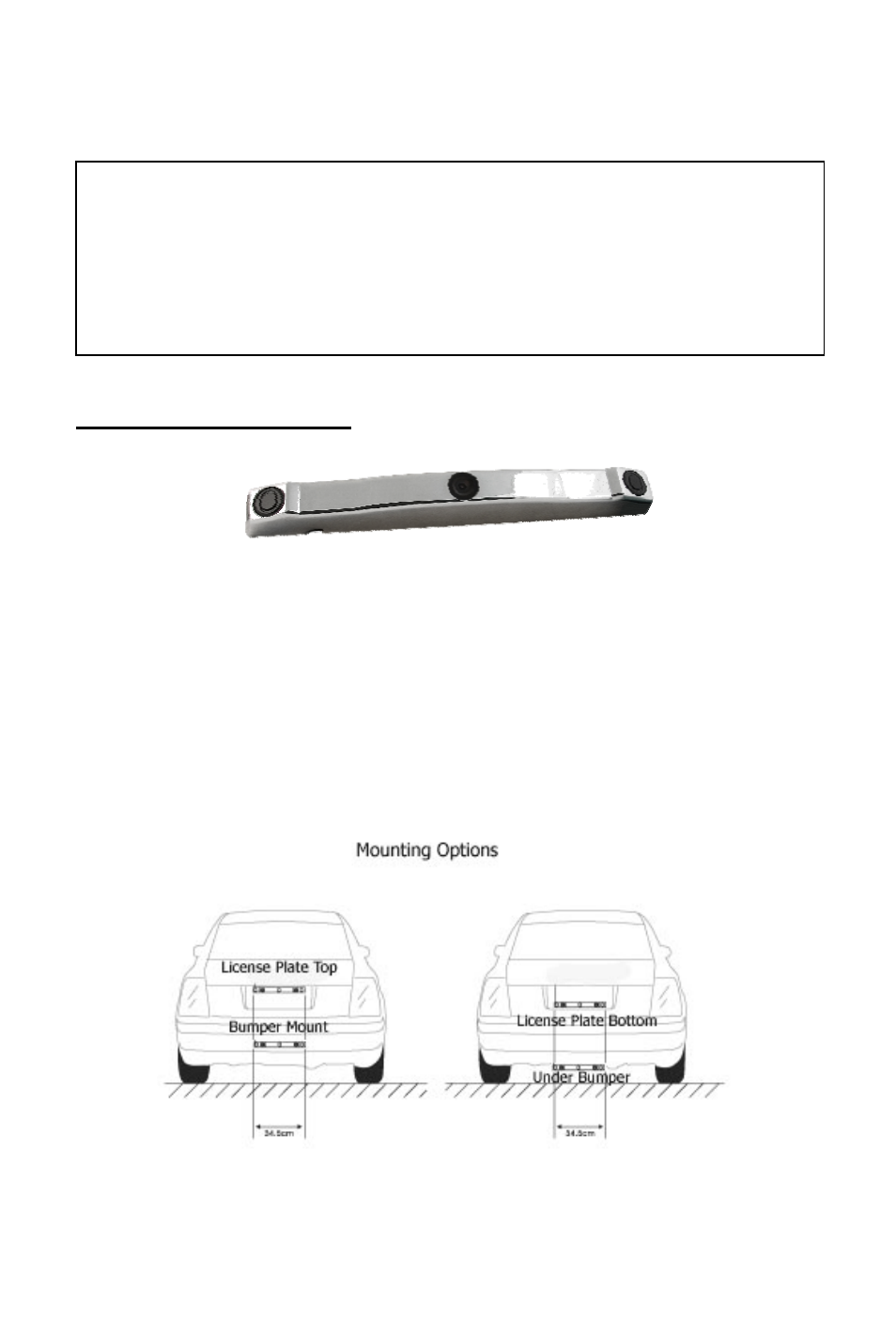 Camsbar installation, Installation instructions | Audiovox CAMSBAR User Manual | Page 6 / 14