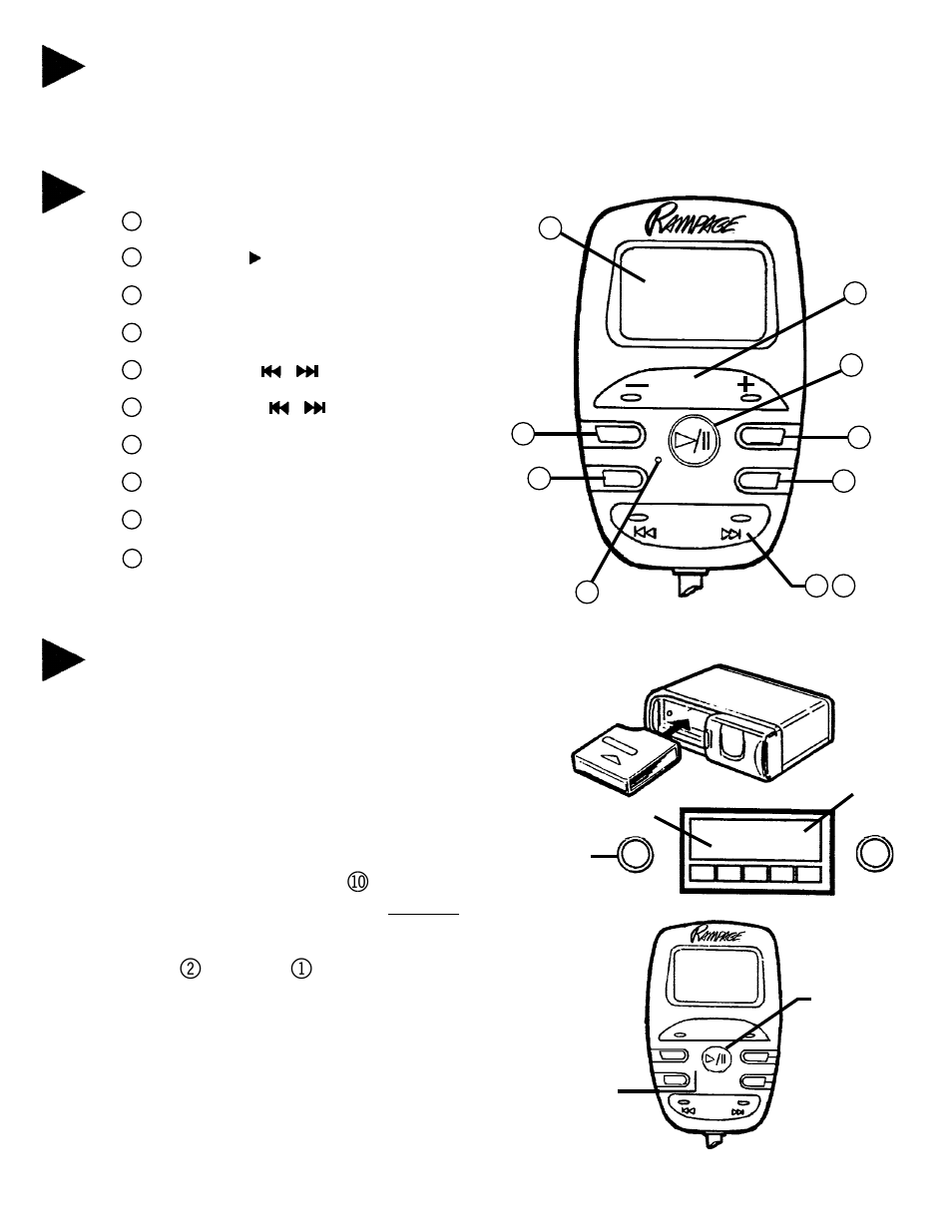 Controls, Preparing for operation, Operating instructions | Audiovox ACC-50A User Manual | Page 14 / 16