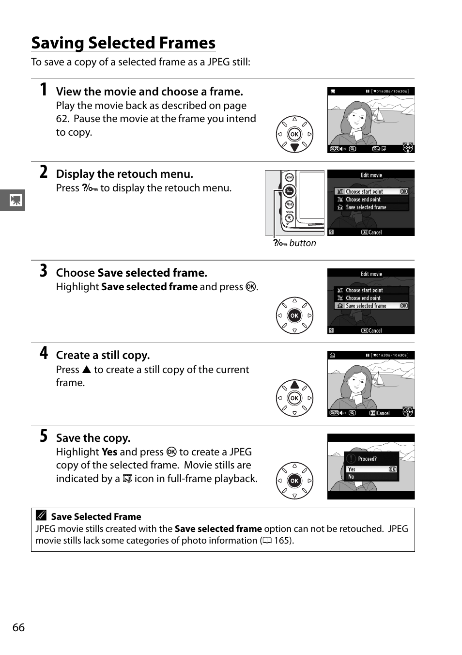 Saving selected frames | Nikon D7000 User Manual | Page 86 / 348