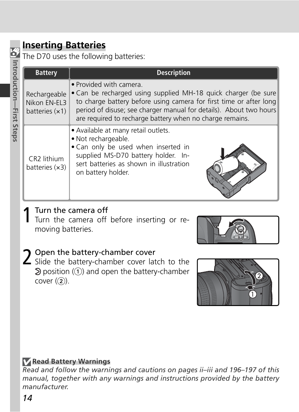 Nikon D70 User Manual | Page 24 / 218