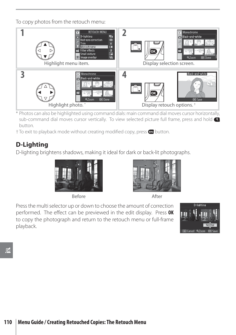 D-lighting | Nikon D80 User Manual | Page 122 / 162