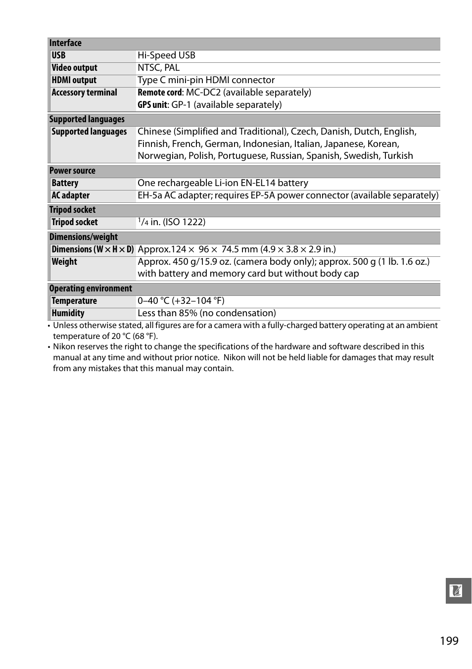 Nikon D3100 User Manual | Page 215 / 224