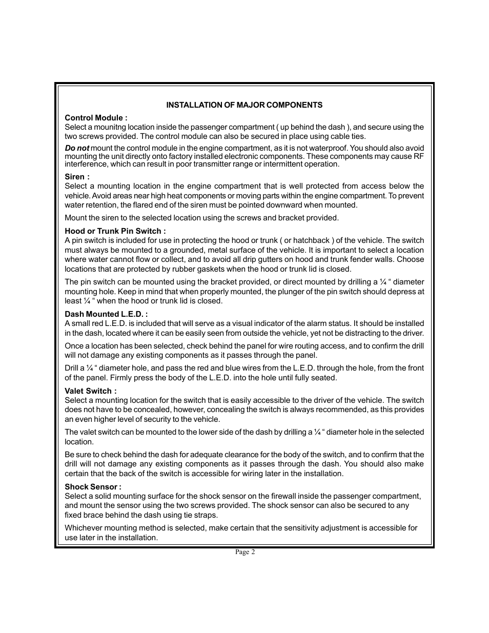 Audiovox Prestige Platinum 128-4634D User Manual | Page 2 / 24