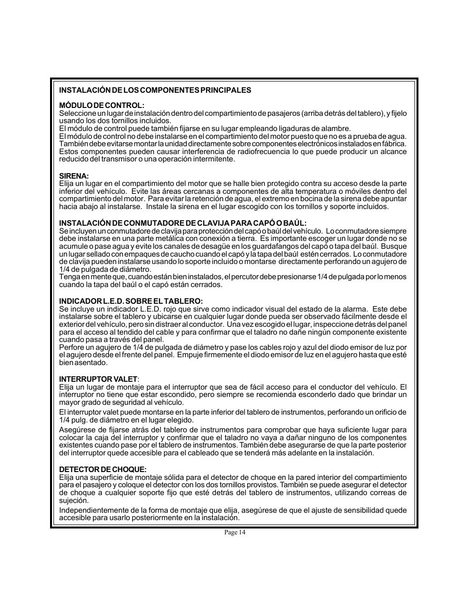 Audiovox Prestige Platinum APS-250-A User Manual | Page 12 / 15