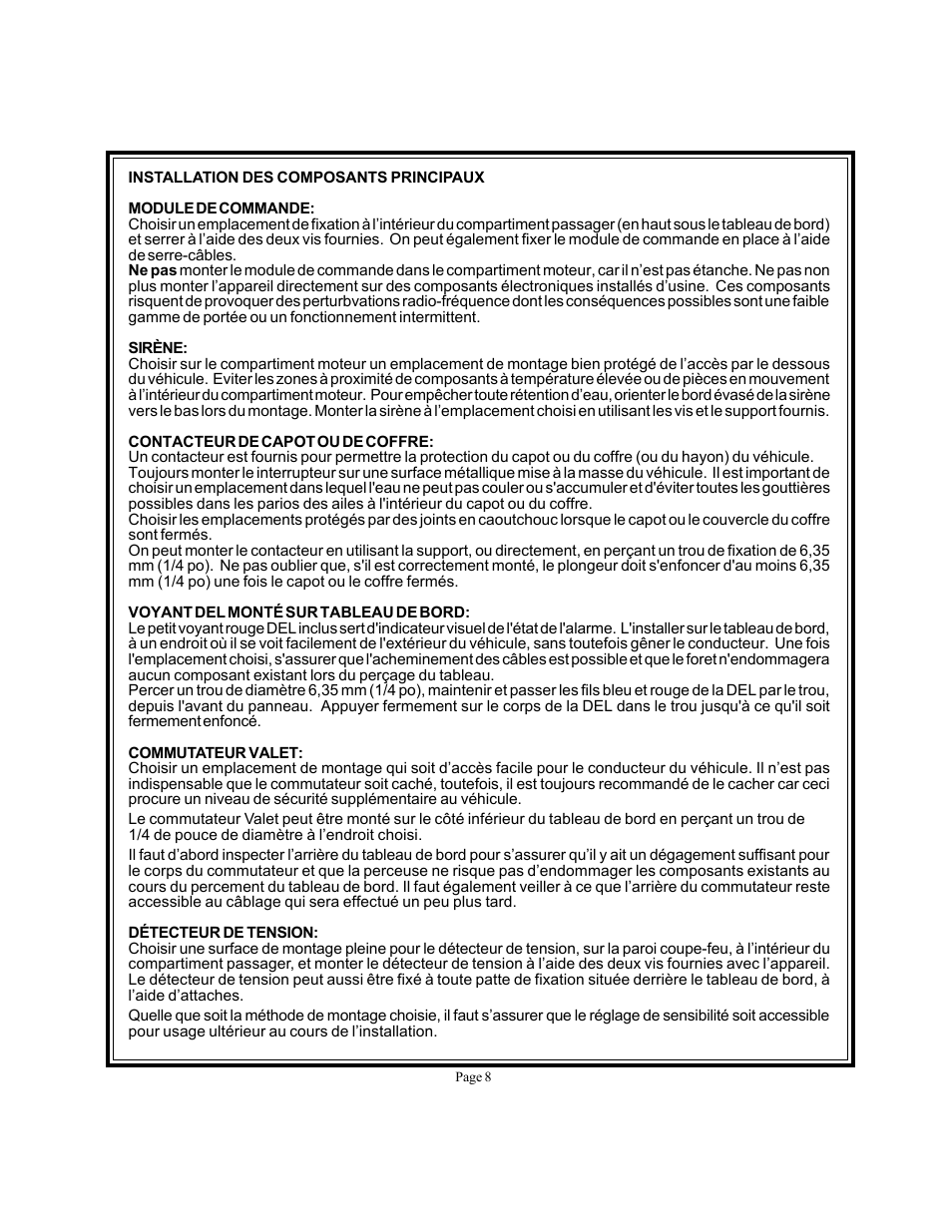 Audiovox Prestige Platinum APS-250-A User Manual | Page 7 / 15