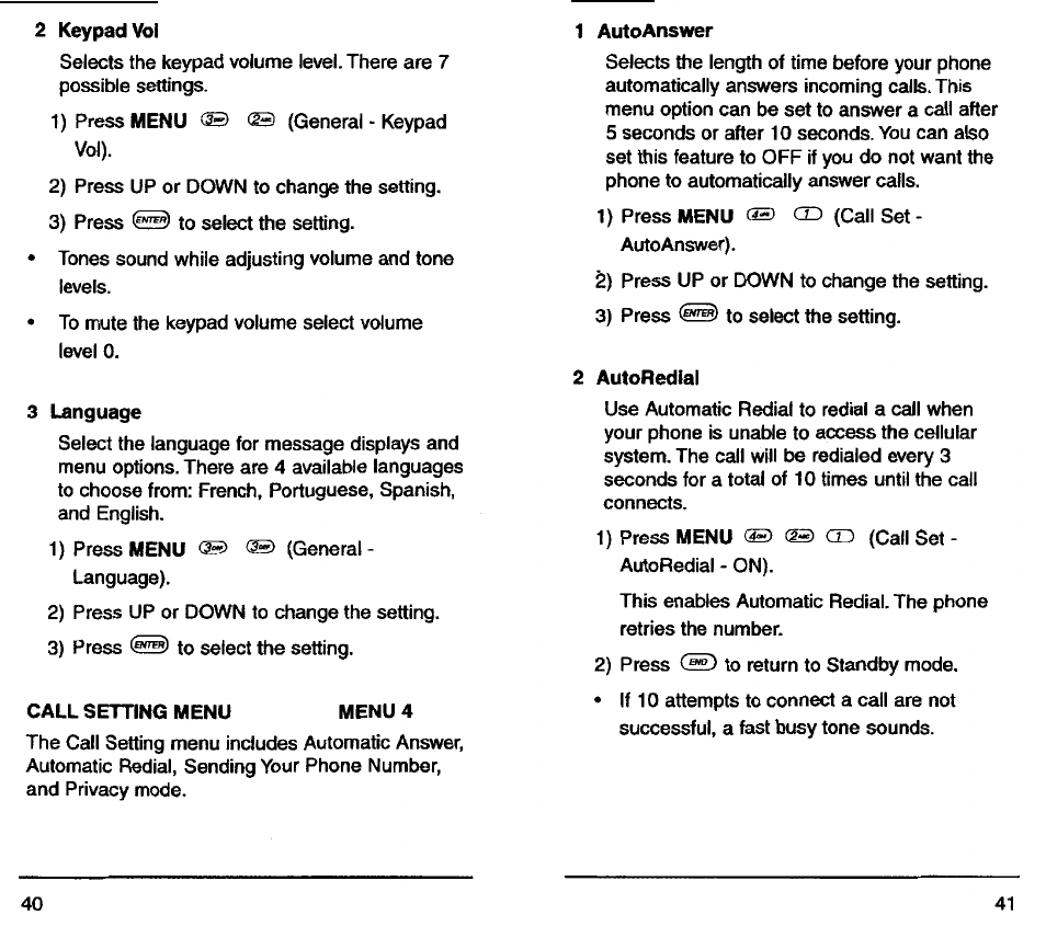 Audiovox TDM-2500 User Manual | Page 22 / 40