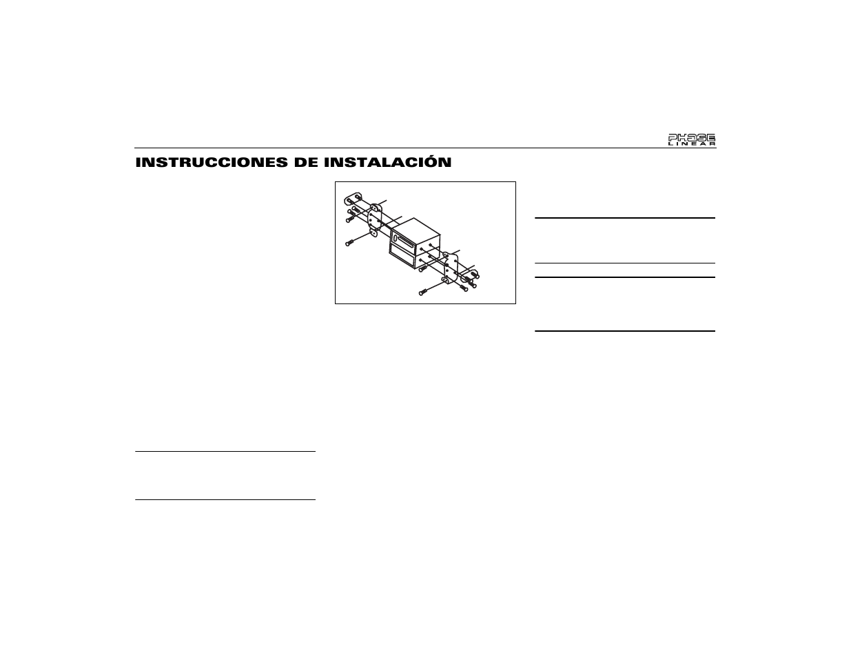 Instrucciones de instalación | Audiovox Jensen Phase Linear UMP9020 User Manual | Page 23 / 59