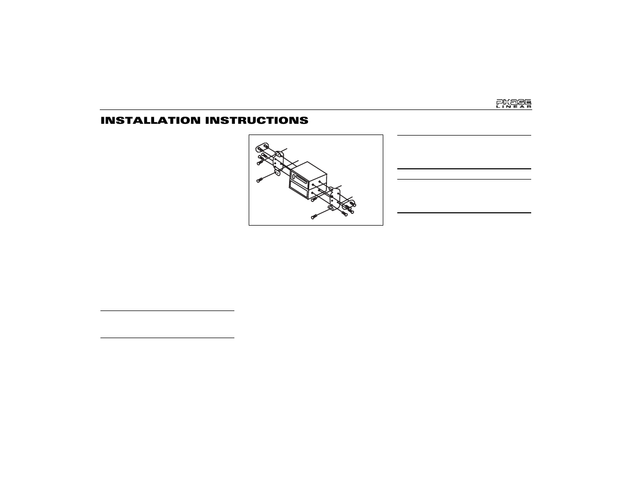 Installation instructions | Audiovox Jensen Phase Linear UMP9020 User Manual | Page 3 / 59