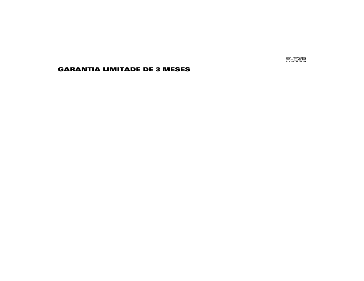 Garantia limitade de 3 meses | Audiovox Jensen Phase Linear UMP9020 User Manual | Page 39 / 59