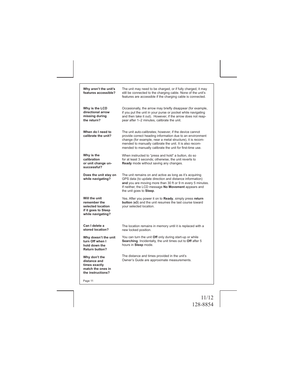 Audiovox ECCO 128-8854 User Manual | Page 11 / 12