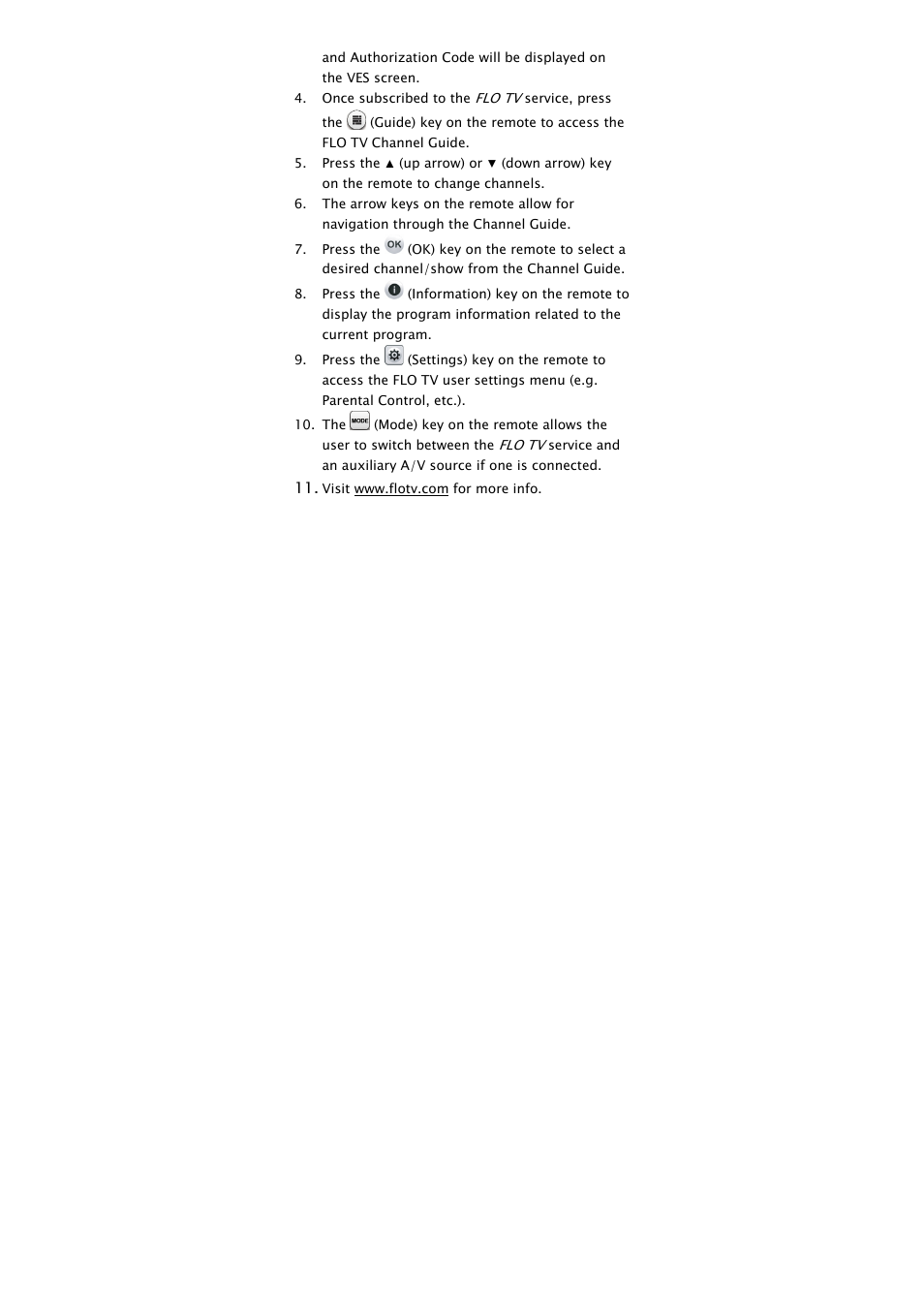 Audiovox FLO TV AVXMMF1 User Manual | Page 3 / 4