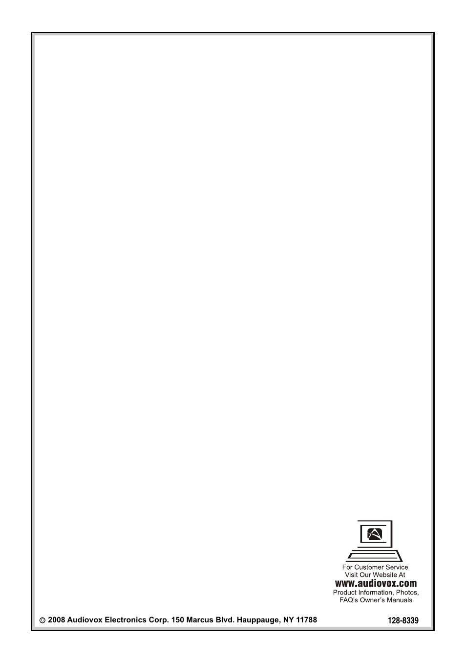 Audiovox Mobile Video VOD100 User Manual | Page 12 / 12