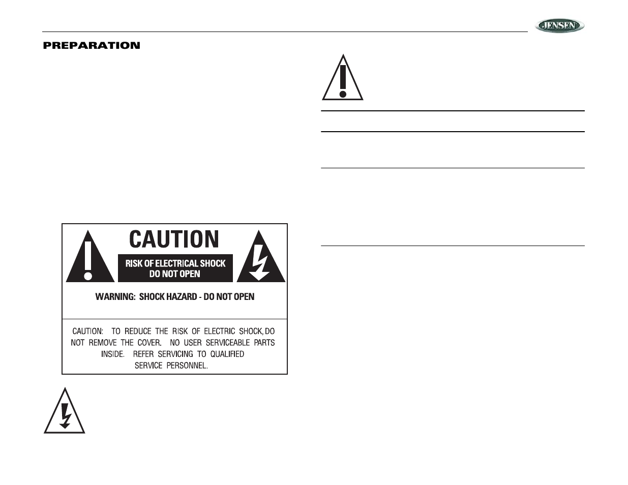 Vhdind, Preparation | Audiovox VOD85 User Manual | Page 3 / 32