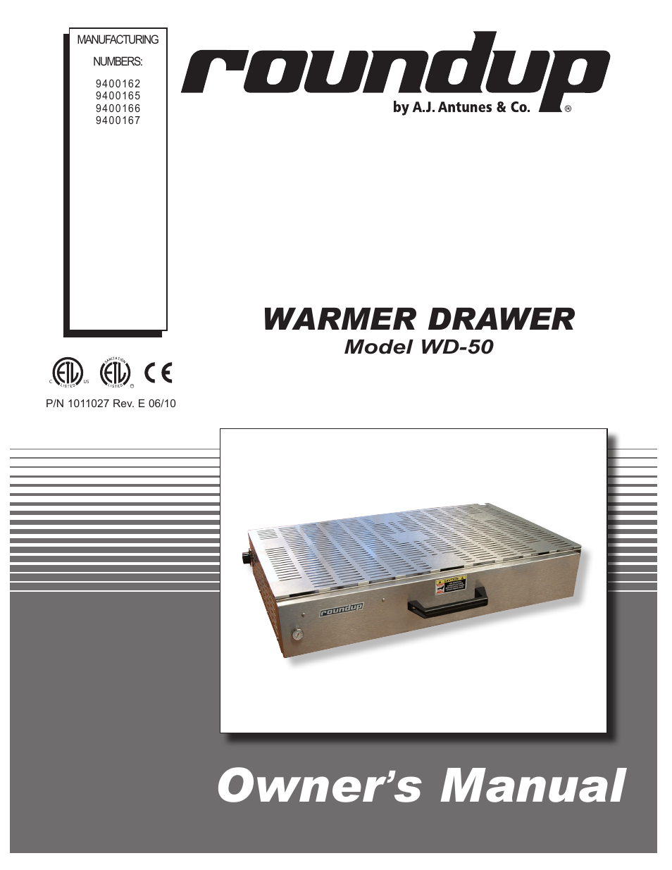 A.J. Antunes & Co WD-50 9400167 User Manual | 16 pages