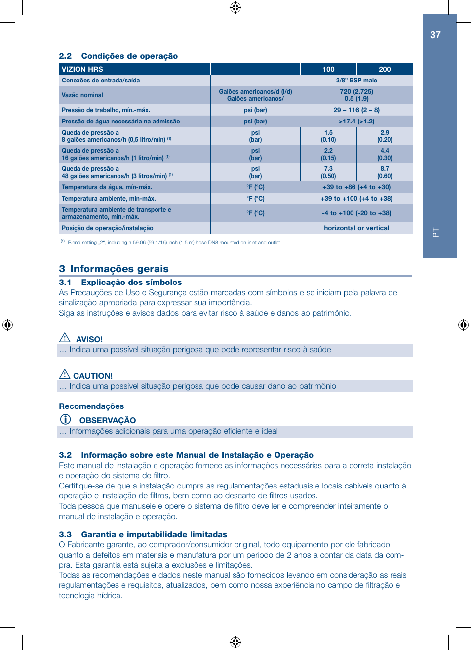3 informações gerais | A.J. Antunes & Co HRS-200 9700562 User Manual | Page 37 / 66