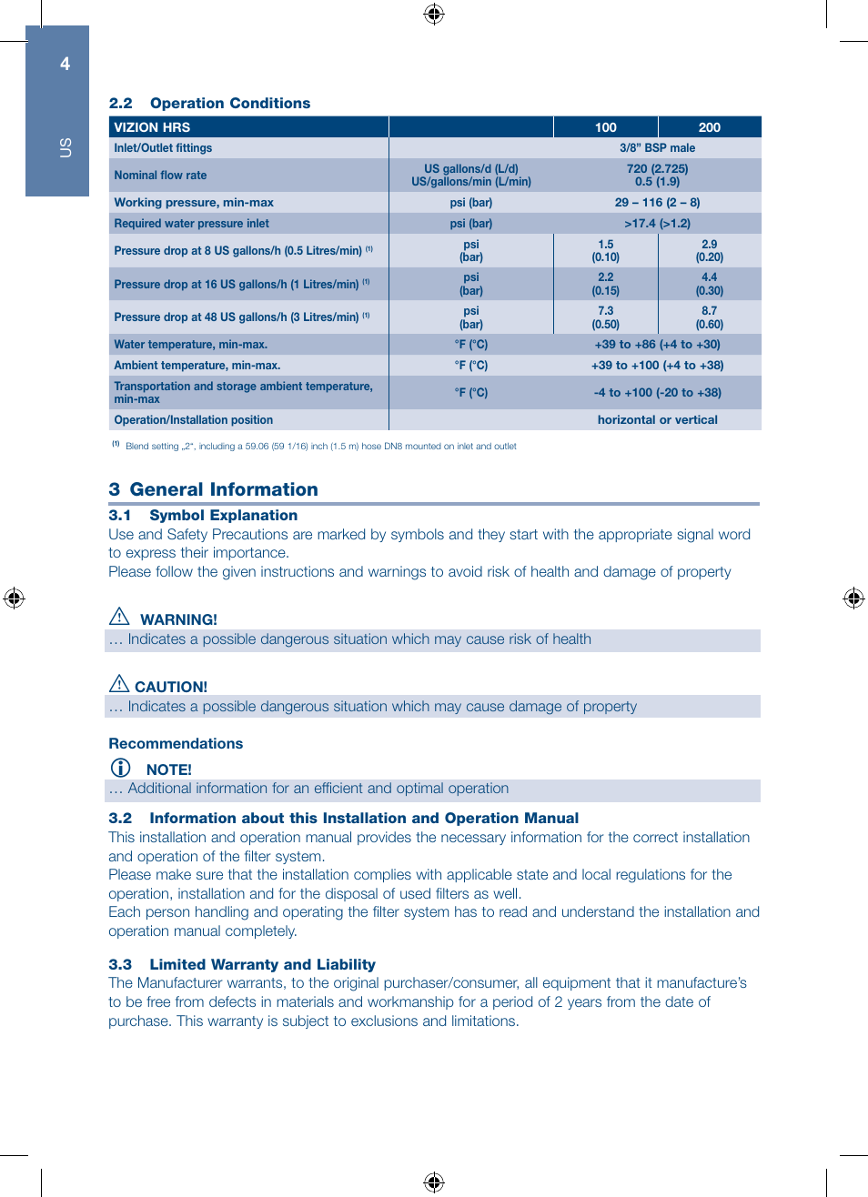 3 general information | A.J. Antunes & Co HRS-200 9700562 User Manual | Page 4 / 66