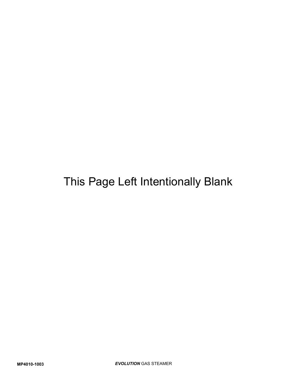 This page left intentionally blank | AccuTemp EVOLUTION GAS STEAMER User Manual | Page 4 / 31