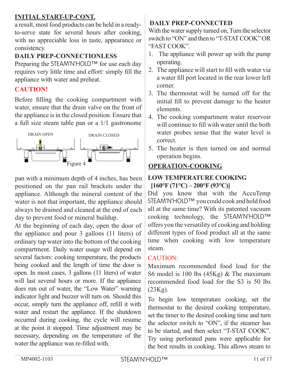 AccuTemp Steam N Hold User Manual | Page 11 / 17