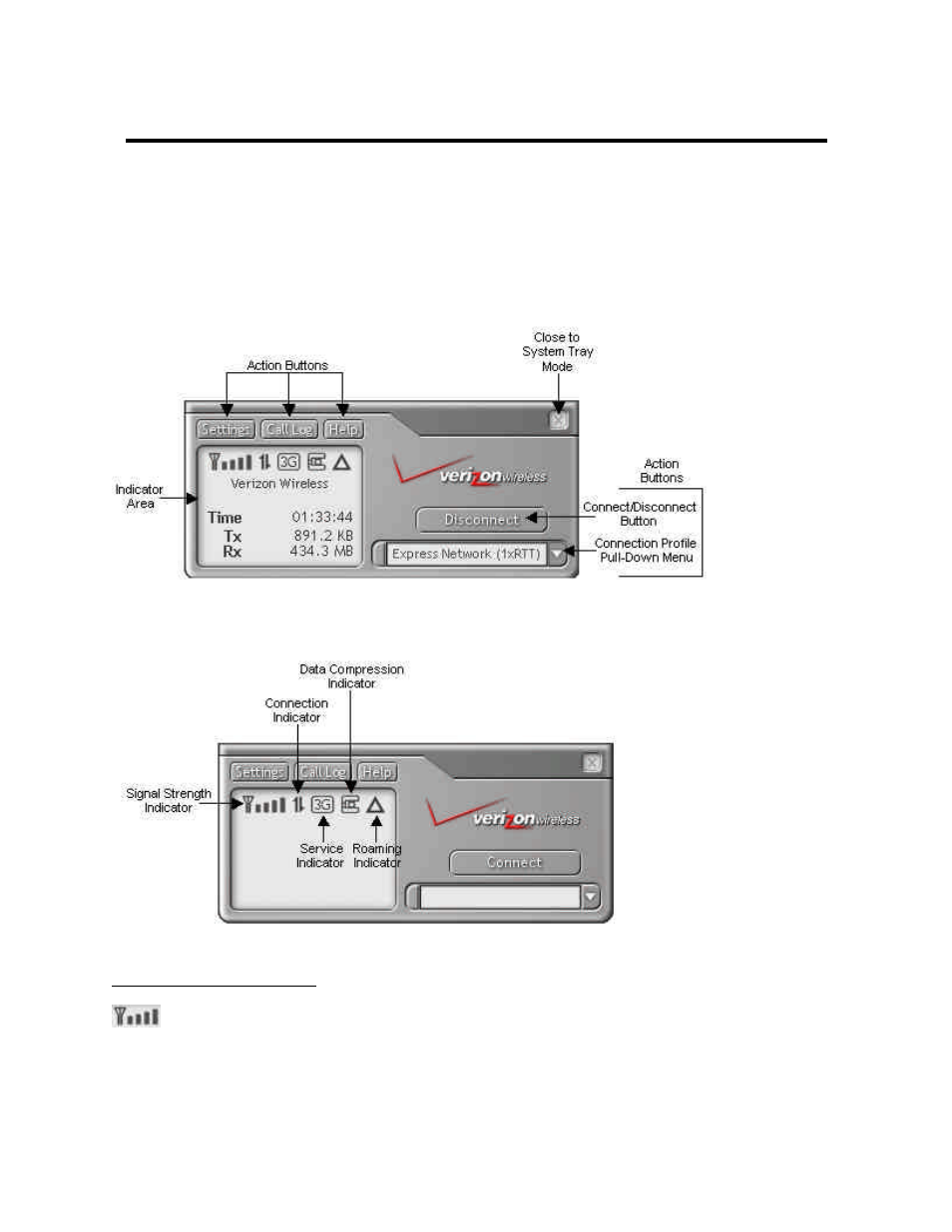 Chapter 3 using the mobile connection manager | Audiovox PC 3220 User Manual | Page 16 / 39