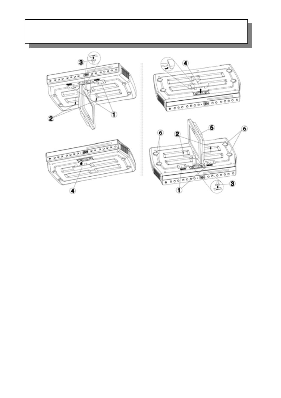 Countertop/desktop installation | Audiovox VE706 User Manual | Page 10 / 21