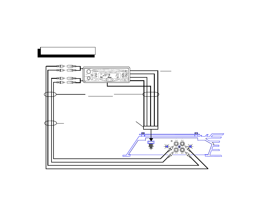 Input wiring diagram, Important | Audiovox AMP-604 User Manual | Page 8 / 12