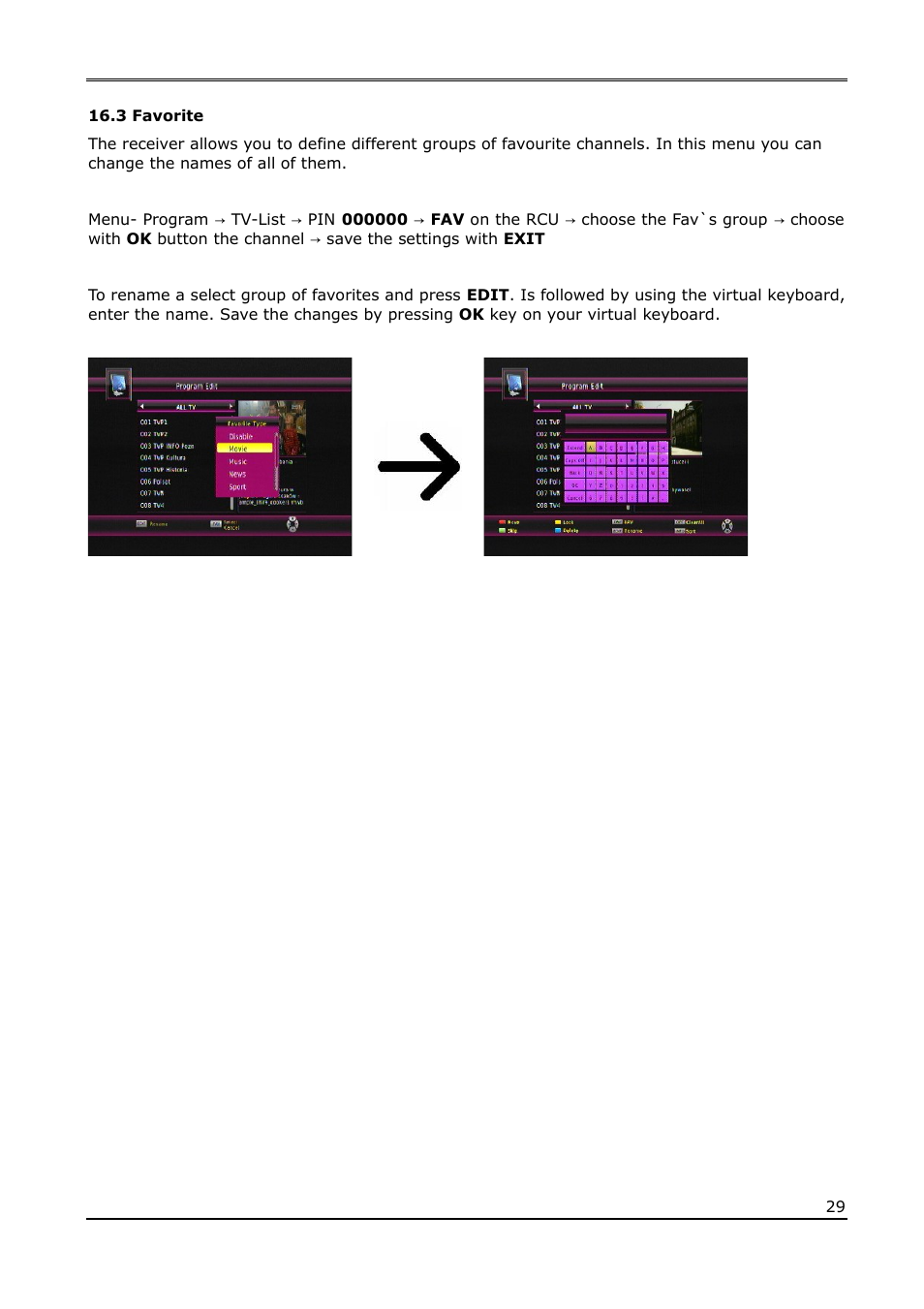 3 favorite | Ferguson Ariva T55 User Manual | Page 29 / 36