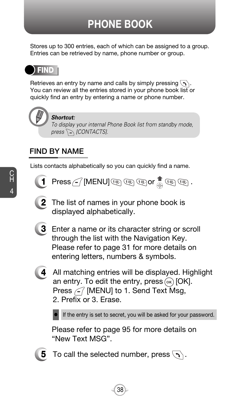 Phone book | Audiovox CDM-8615 User Manual | Page 41 / 131