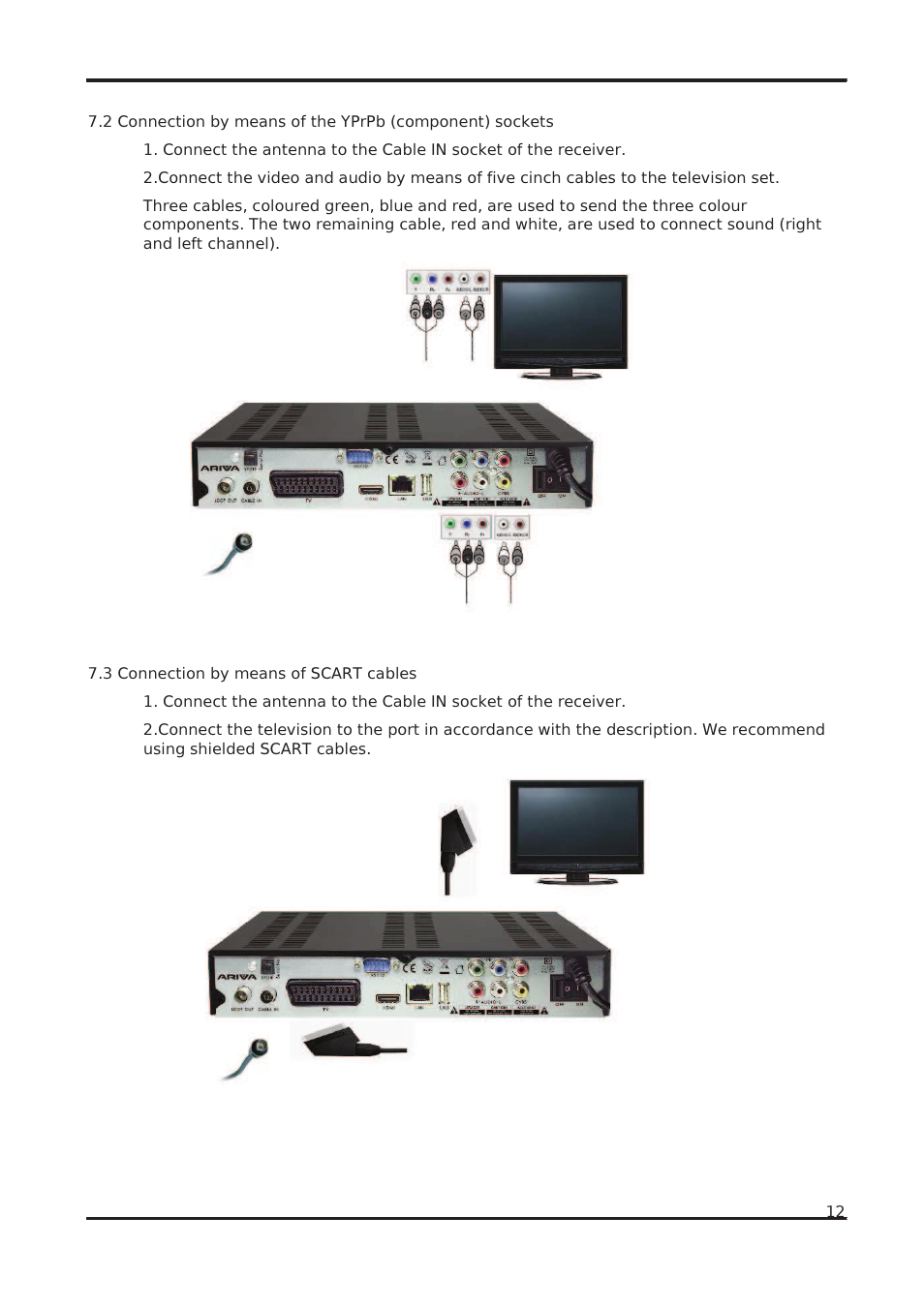 Ferguson Ariva 102 cable User Manual | Page 12 / 41