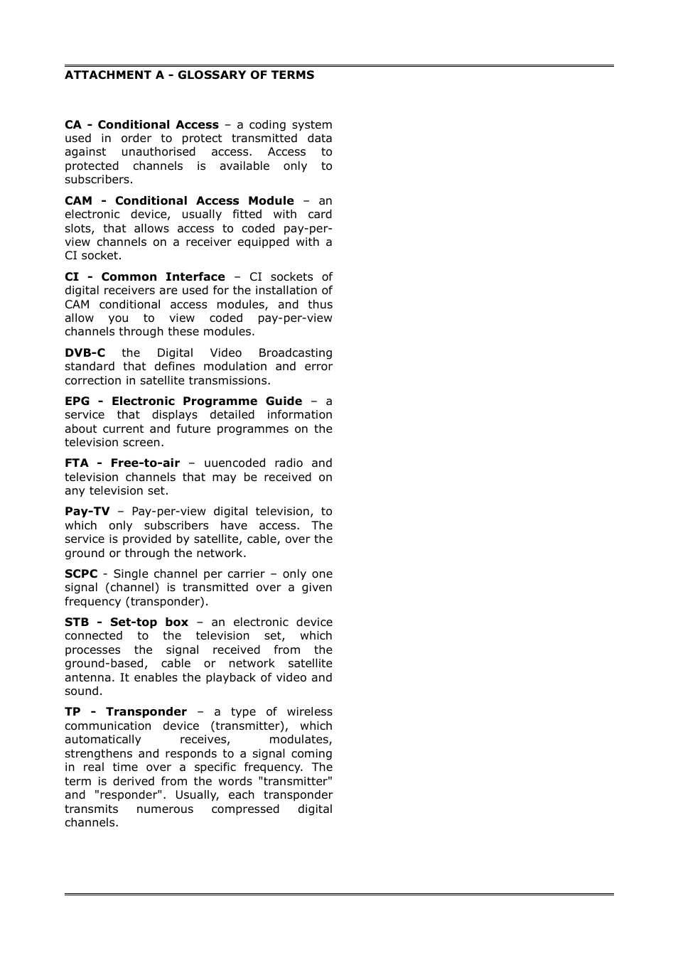 Ferguson Ariva 100 cable User Manual | Page 36 / 38