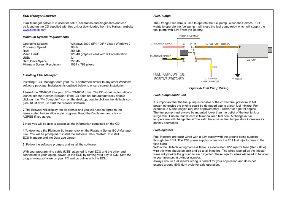 Haltech Platinum Sport 1000 User Manual | Page 14 / 20