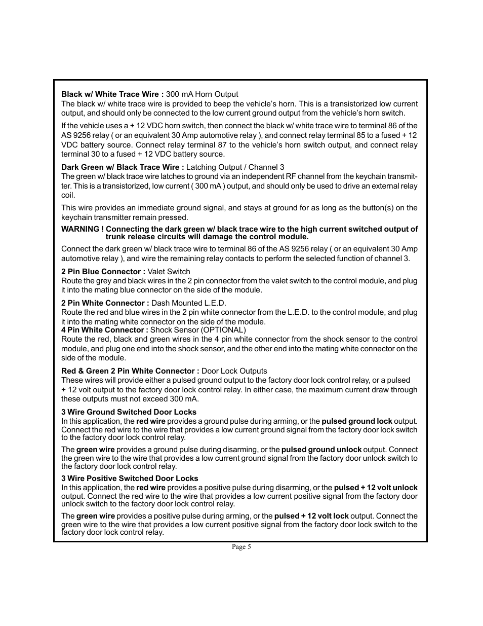 Audiovox PRO 9544FT User Manual | Page 5 / 8